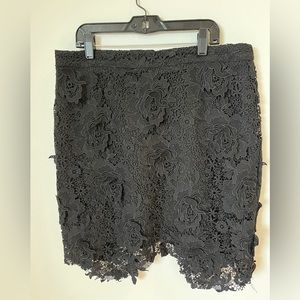Lucy Paris black lace skirt